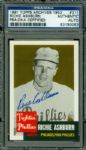 1991 Topps Archives Richie Ashburn Phillies Signed Card #311 PSA/DNA Encapsulated
