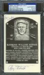 1956-63 Artvue H.O.F. Ray Schalk Signed B&W Plaque PSA/DNA Encapsulated