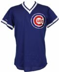 1990-94 Derrick May Chicago Cubs Game Worn Signed BP Jersey (MEARS Auction LOA) 