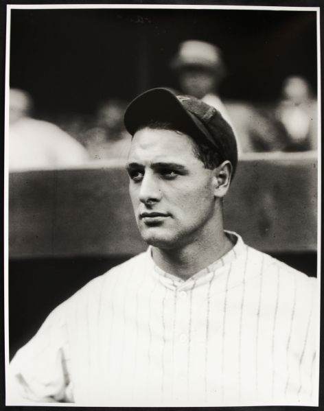1920s Lou Gehrig New York Yankees "TSN Archives" Charles Conlon Original 11" x 14" Print Hand Developed from Glass Plate Negative (MEARS LOA) Rare: Lot #12