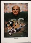 1996 Ray Nitschke Green Bay Packers Signed 19" x 26.5" Lithograph - JSA 