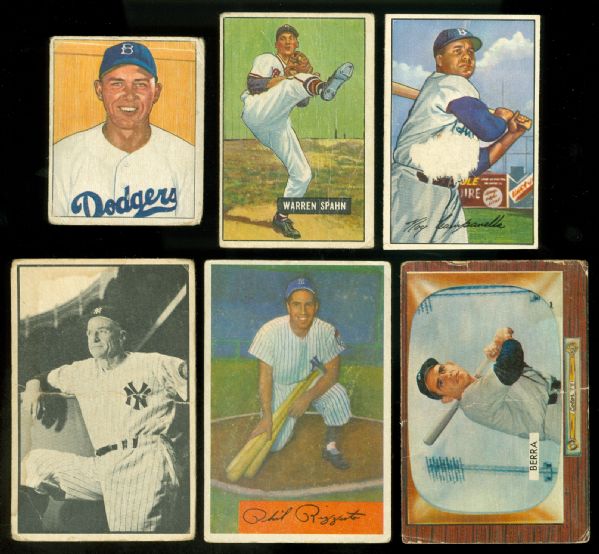 1949-1955 Bowman Collection (87) Including Many Hall Of Famers