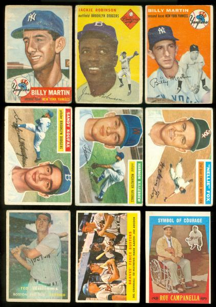 1953-1959 Topps Hall Of Famers & Stars Collection (36)