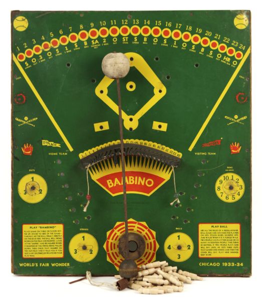 1933-34 Babe Ruth New York Yankees Endorsed Game With Worlds Fair Reference 