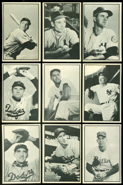 1953 Bowman Black & White Partial Set (54/64)