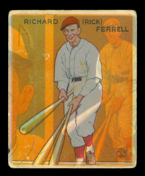 1933 Goudey Rick Farrell Red Sox Double Exposed #117