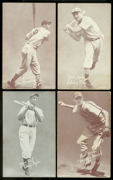 1947-66 Exhibits Collection (45) Including Many Hall Of Famers