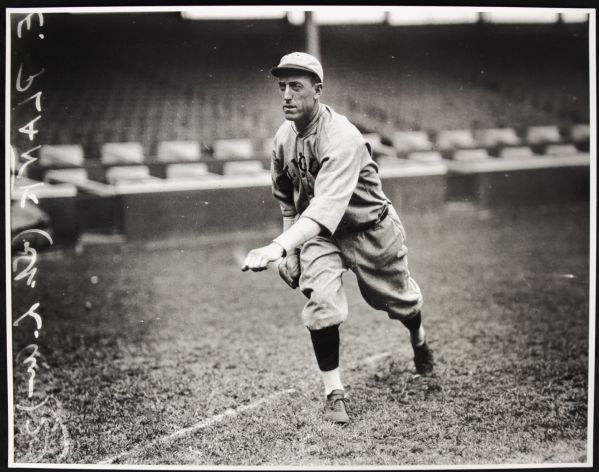 1916-17 Eddie Plank St. Louis Browns "TSN Archives" Charles Conlon Original 11" x 14" Print Hand Developed from Glass Plate Negative (MEARS LOA) Rare: Lot #2