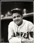 1935 Babe Ruth Boston Braves "TSN Archives" Charles Conlon Original 11" x 14" Print Hand Developed From Glass Plate Negative (MEARS LOA) Rare