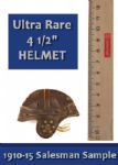 1910-15 Rare Salesman Sample Leather Head Harness Football Helmet (Measures only 4 1/2" tall!!!)