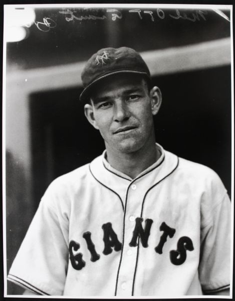 1926-47 Mel Ott New York Giants "TSN Archives" Charles Conlon Original 11" x 14" Print Hand Developed From Glass Plate Negative #4 (MEARS LOA) Rare
