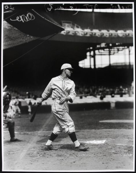 1926-47 Mel Ott New York Giants "TSN Archives" Charles Conlon Original 11" x 14" Print Hand Developed From Glass Plate Negative #7 (MEARS LOA) Rare