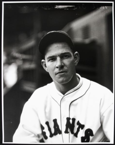 1926-47 Mel Ott New York Giants "TSN Archives" Charles Conlon Original 11" x 14" Print Hand Developed From Glass Plate Negative #8 (MEARS LOA) Rare