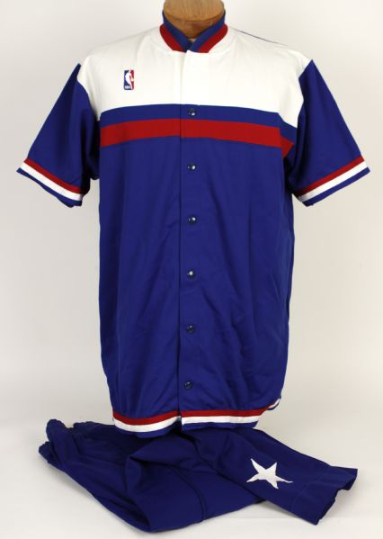 1986-87 Washington Bullets Game Worn Shooting Jacket & Pants Attributed to John Williams (MEARS Auction LOA) 