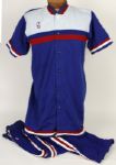 1986-87 Manute Bol Washington Bullets Game Worn Warmup Jacket/Pants Incredible Size (MEARS Auction LOA)