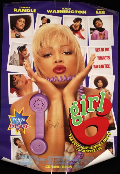 1996 Spike Lee Girl 6  Signed 27"x41" Movie Poster - JSA 