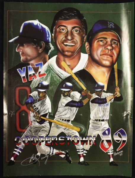 Carl Yastrzemski Boston Red Sox Signed 18" x 24" Poster - JSA 