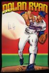 1990s Nolan Ryan Texas Rangers Signed 23" x 35" Poster - JSA 