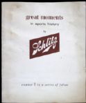 Schlitz Great Moments in Sports History 11" x 13"  Folios - Lot of 2