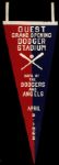 1962 Dodger Stadium Grand Opening Pennant 