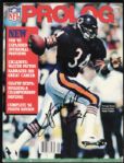 1987 Walter Payton Chicago Bears Signed Prolog Magazine From Reunion Signing - JSA 