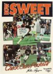 1980s Walter Payton Chicago Bears Signed 16 1/2" x 23" Poster From Bears Reunion - JSA 