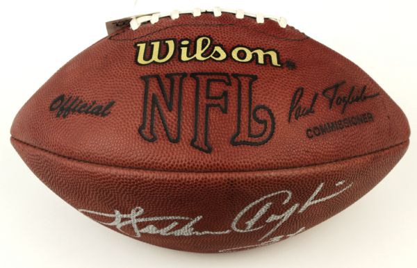 1990s Walter Payton Chicago Bears Signed ONFL (Tagliabue) Football Gorgeous Signature From Reunion Signing- JSA 