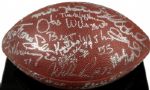 1985 Super Bowl XX Champions Team Signed ONFL Rozelle Super Bowl Ball w/48 Sigs. Walter Payton Dave Duerson - JSA 