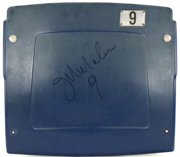 1980s Jim McMahon Chicago Bears Signed No. 9 Stadium Seat - JSA 