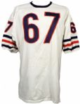 1970-71 George Seals Chicago Bears Game Worn Durene Jersey w/ 43 Team Repairs (MEARS A10)