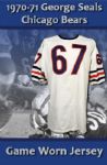 1970-71 George Seals Chicago Bears Game Worn Durene Jersey w/ 43 Team Repairs (MEARS A10)