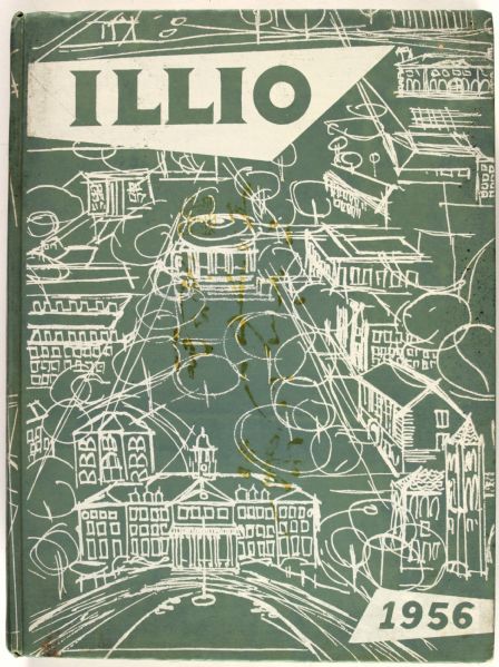 1956 University of Illinois Yearbook With Green Bay Packer Legend Ray Nitschke Featured