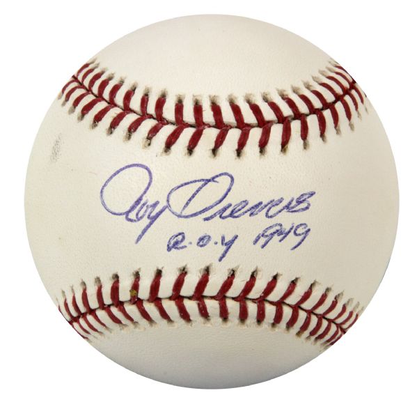 1949 Roy Sievers St. Louis Browns Single Signed OML (Selig) Baseball "R.O.Y. 1949" - JSA 