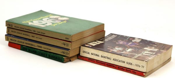 1953-77 Baseball and Basketball Annuals - Lot of 6