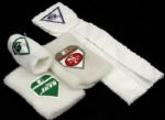 Late 1980s to Early 1990s Game Worn Wristbands and Towels - 49ers Jets Seahawks - MEARS LOA