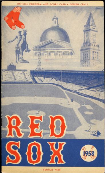 1958 Boston Red Sox Official Program