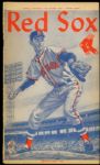 1958-60 Boston Red Sox Official Program Scorecard - Lot of 2 One Unscored