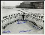 1957-58  Milwaukee Braves Multi Signed Photo - 6 Sigs. Incl. Burdette Willey - JSA 