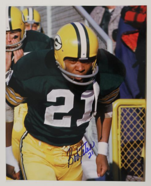 1960s star Bob Jeter Lot of (3) signed 8x10 Photos - Green Bay Packers (JSA)