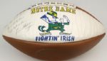 1980s-90s Lou Holtz Notre Dame Signed Reach Football - JSA 