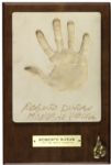 Roberto Duran Hands of Stone Display With Hand Molding 