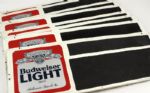 1980s - 90s Texas Rangers Arlington Stadium Budweiser Light Beer Sign 23 1/2" x 8 1/4 - Lot of 11