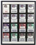1995 All Star Game Texas Rangers Media Credential Display - Lot of 16 