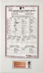 2007 Baltimore Orioles vs. Texas Rangers Full Ticket Display - Rangers Score 30 Runs