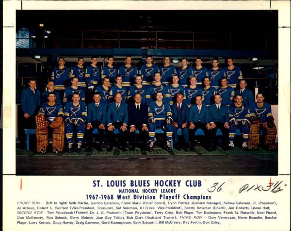 1970-95 circa St. Louis Blues "The Sporting News Collection Archives" Original Photo (Sporting News Collection Hologram/MEARS Photo LOA) - Lot of 151