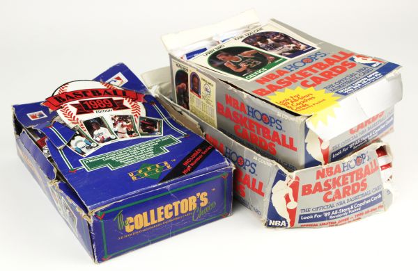 1989 Hoops Lot of 70 Packs & 1989 Upper Deck High Series Box 