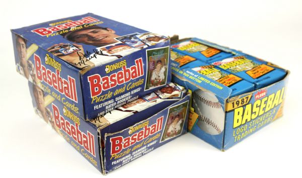 1988 Donruss Box (2) & 1987 Fleer Box 