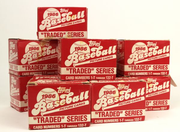 1986 Topps Traded Series Complete Set - Lot of 11 w/ Bo Jackson Jose Canseco