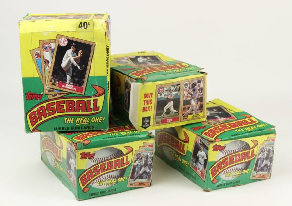 1987 Topps Baseball Wax Box - Lot of 4 Barry Bonds Rookie