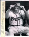 1958-71 Edd Roush Milwaukee Braves The Sporting News Collection Archives Original Photo (Sporting News Collection Hologram/MEARS Photo LOA) - Lot of 4